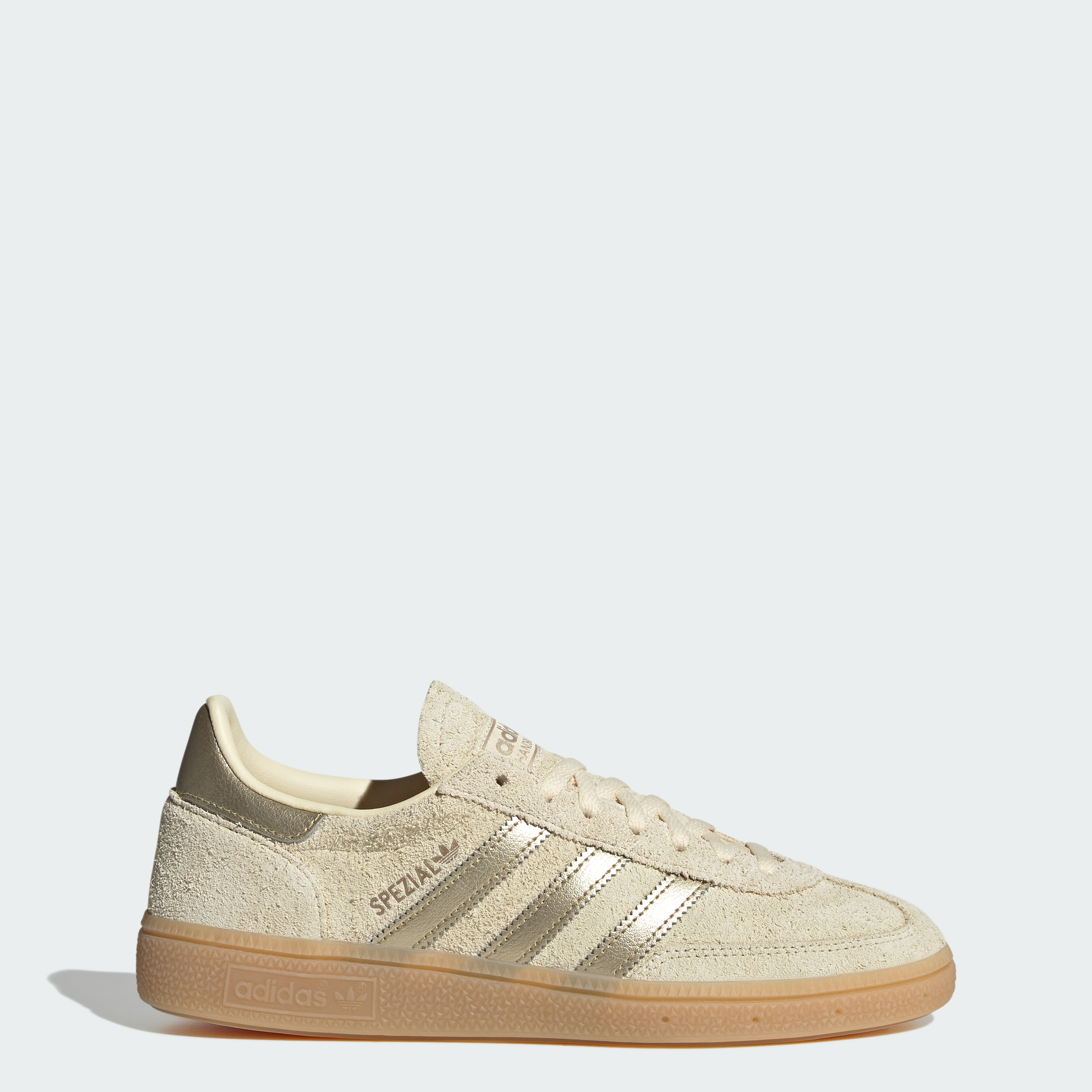 adidas HANDBALL SPEZIAL SHOES - Warm Vanilla / Thermal Chrome / Gum - View 1