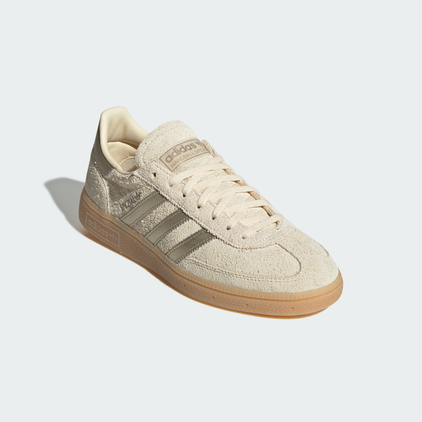adidas HANDBALL SPEZIAL SHOES - Warm Vanilla / Thermal Chrome / Gum - View 5