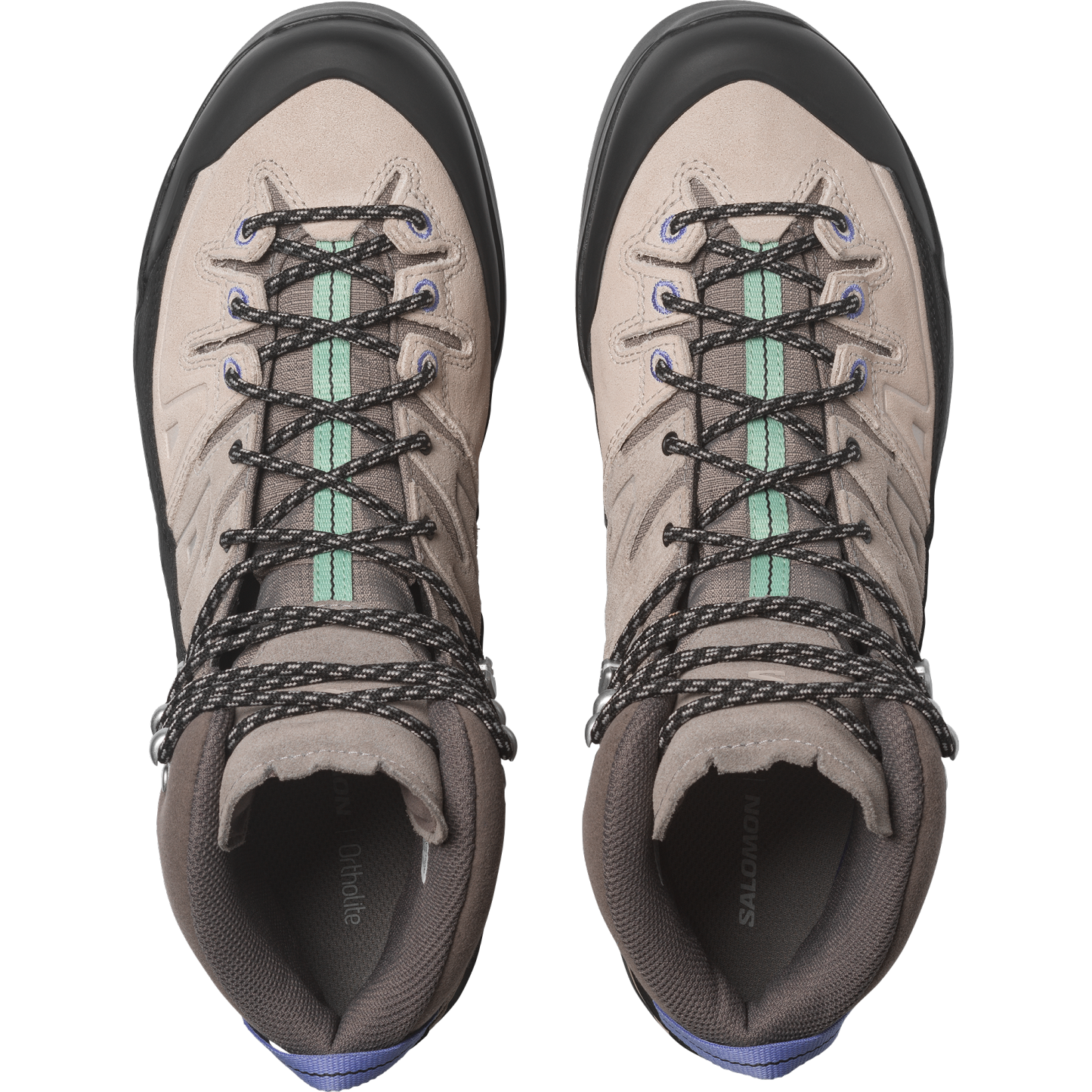 Salomon X-ALP MID LEATHER GORE-TEX - Cloudburst / Silver Cloud / Black - View 2