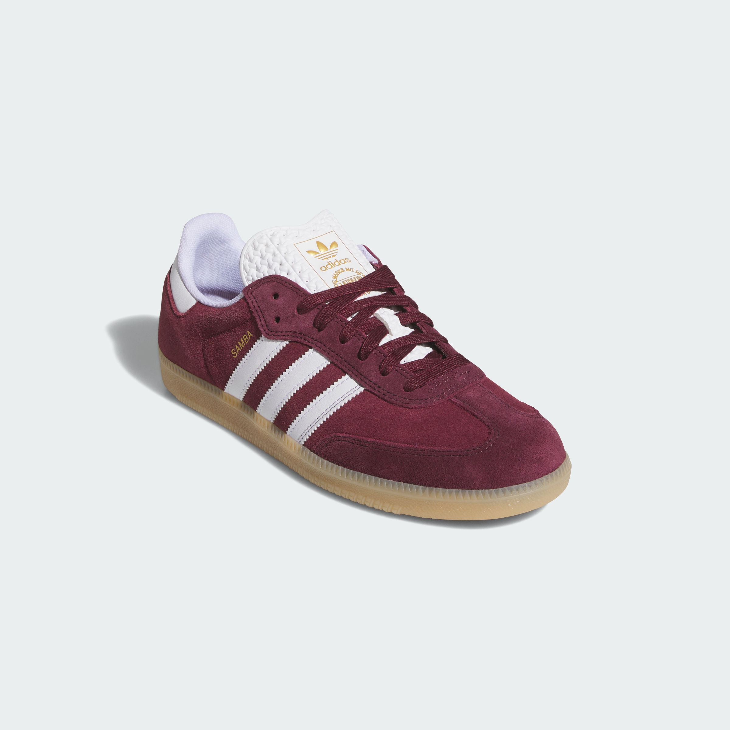 adidas SAMBA ADV SHOES - Shadow Red / Cloud White / Maroon - View 6