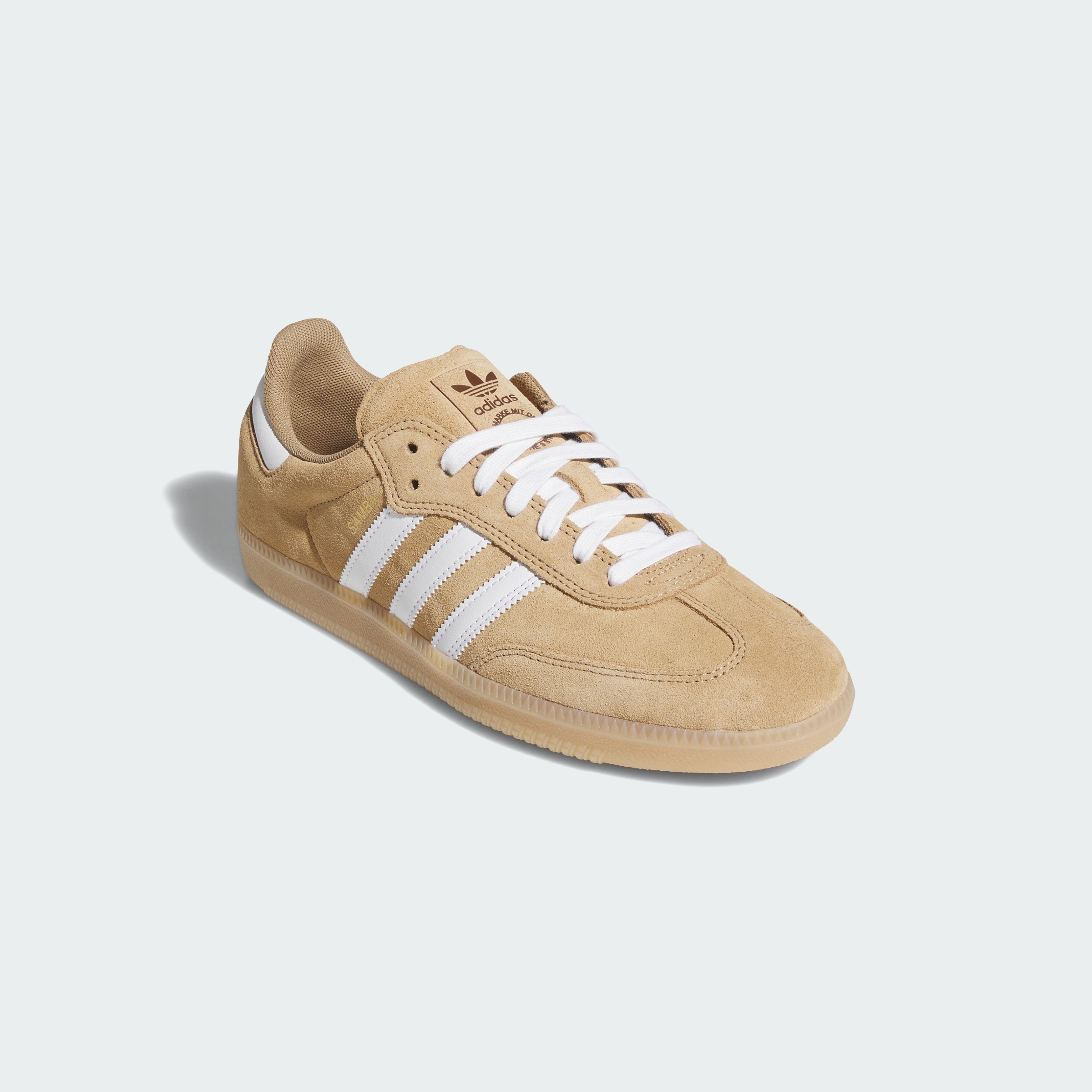 adidas SAMBA ADV Shoes - Cardboard / Cloud White / Gum - View 5