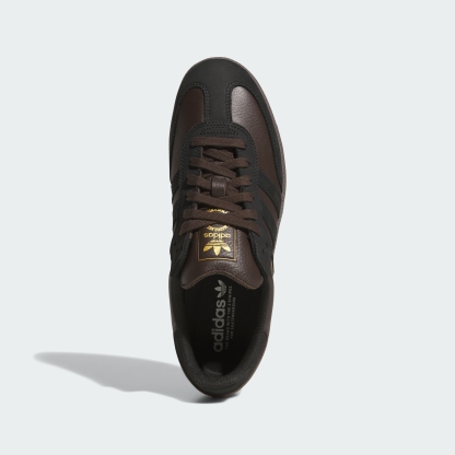 adidas SAMBA ADV Shoes - Dark Brown / Core Black / Gum - View 2