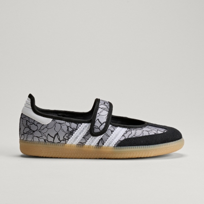 adidas SAMBA JANE SHOES - Core Black / Cloud White / Gum - View 2