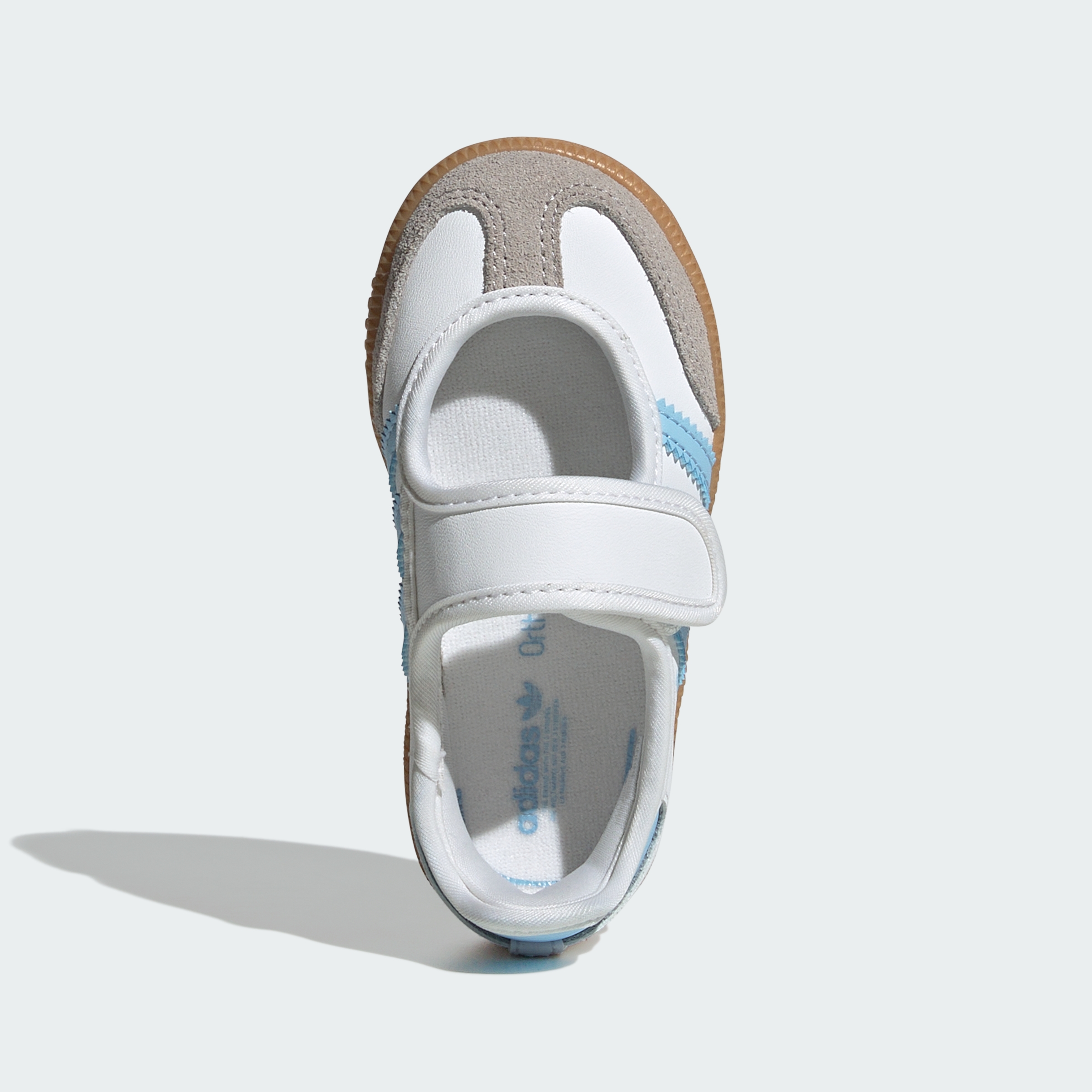 adidas SAMBA JANE SHOES - Cloud White / Clear Sky / Gum - View 2