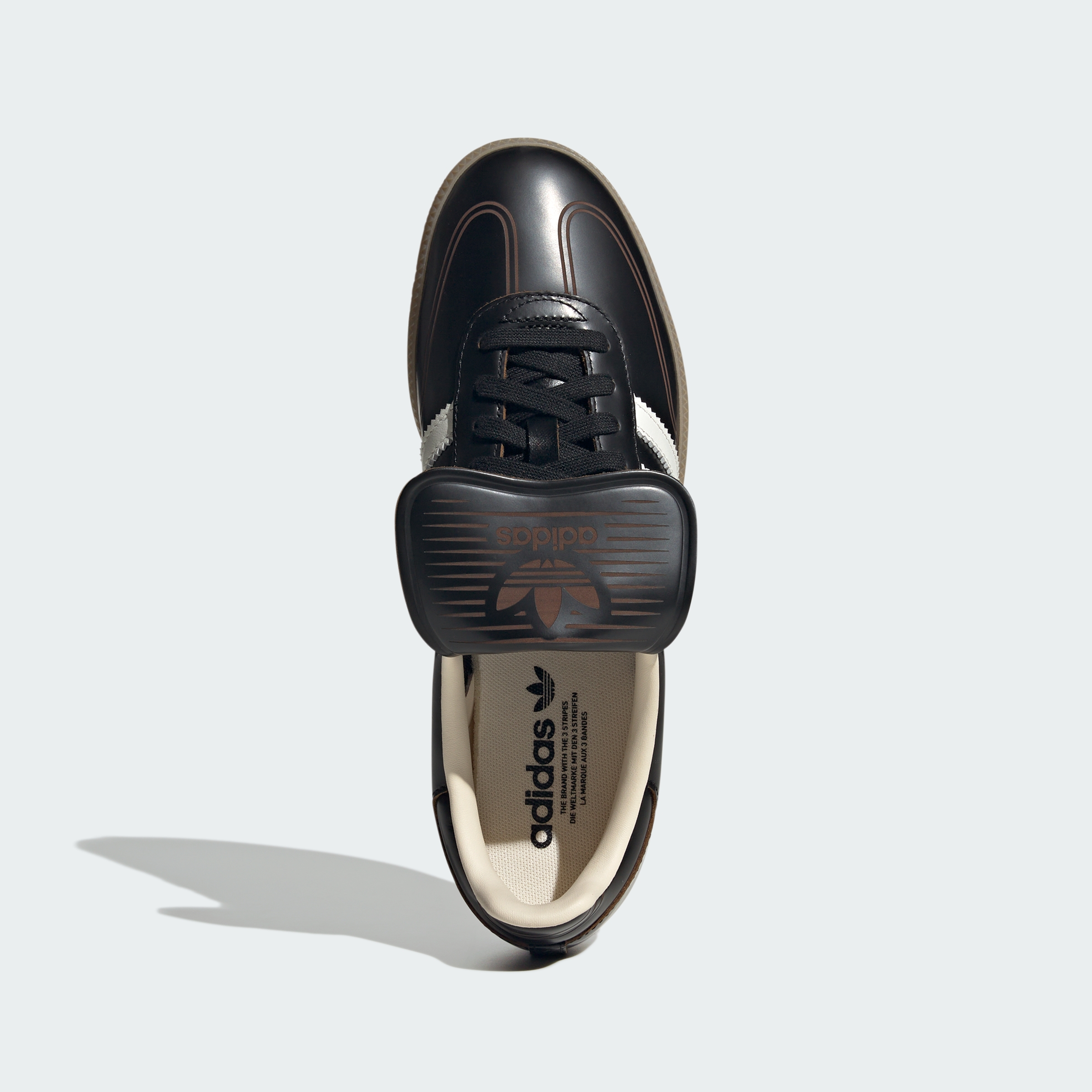 adidas SAMBA LT SHOES - Core Black / Core White / Bronze Strata - View 2
