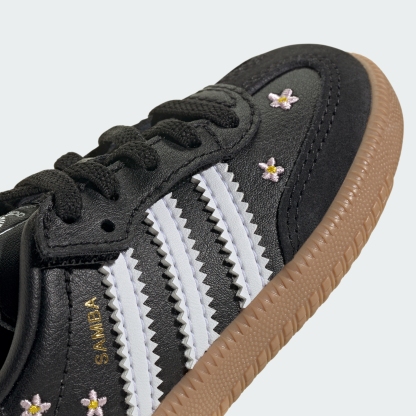 adidas SAMBA OG COMFORT CLOSURE ELASTIC LACE SHOES - Core Black / Cloud White / Gum - View 10