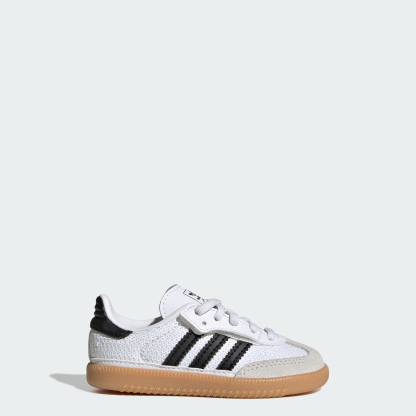 adidas SAMBA OG COMFORT CLOSURE ELASTIC LACE SHOES - Cloud White / Core Black / Grey One - View 1