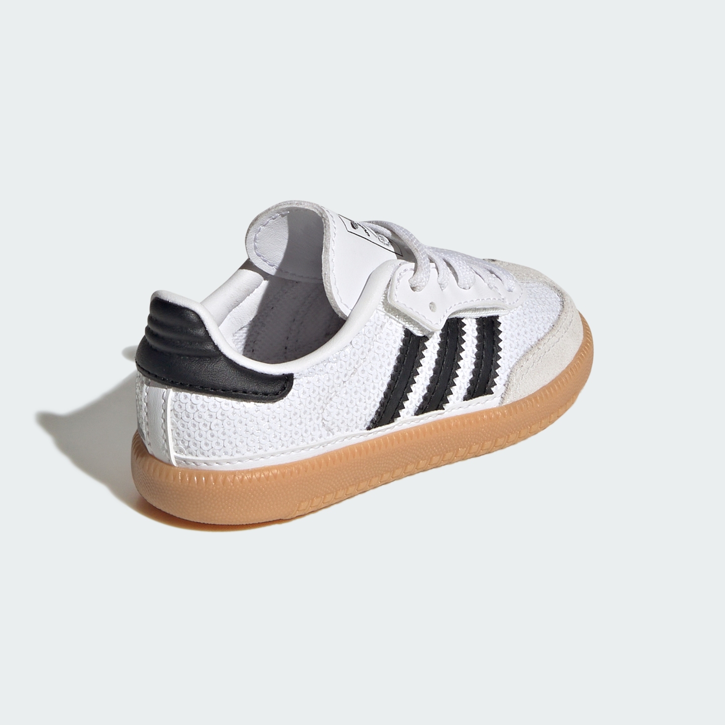 adidas SAMBA OG COMFORT CLOSURE ELASTIC LACE SHOES - Cloud White / Core Black / Grey One - View 7
