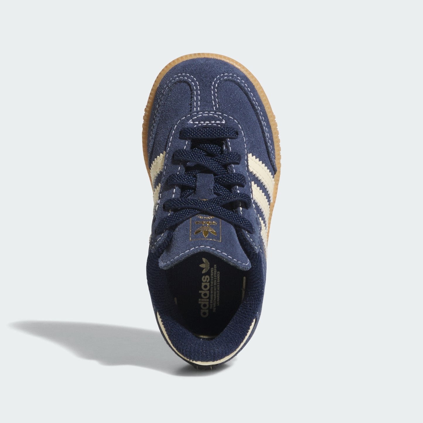 adidas SAMBA OG ELASTIC LACE SHOES - Night Indigo / Warm Vanilla / Gum - View 2