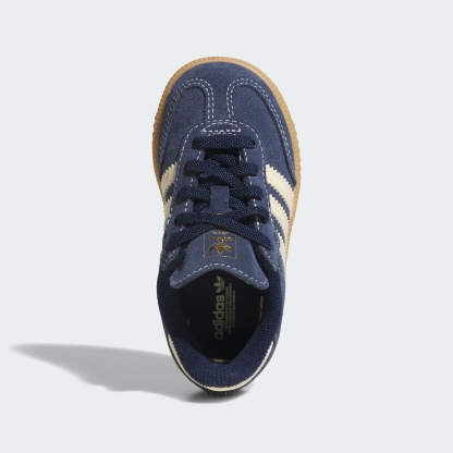 adidas SAMBA OG ELASTIC LACE SHOES - Night Indigo / Warm Vanilla / Gum - View 2