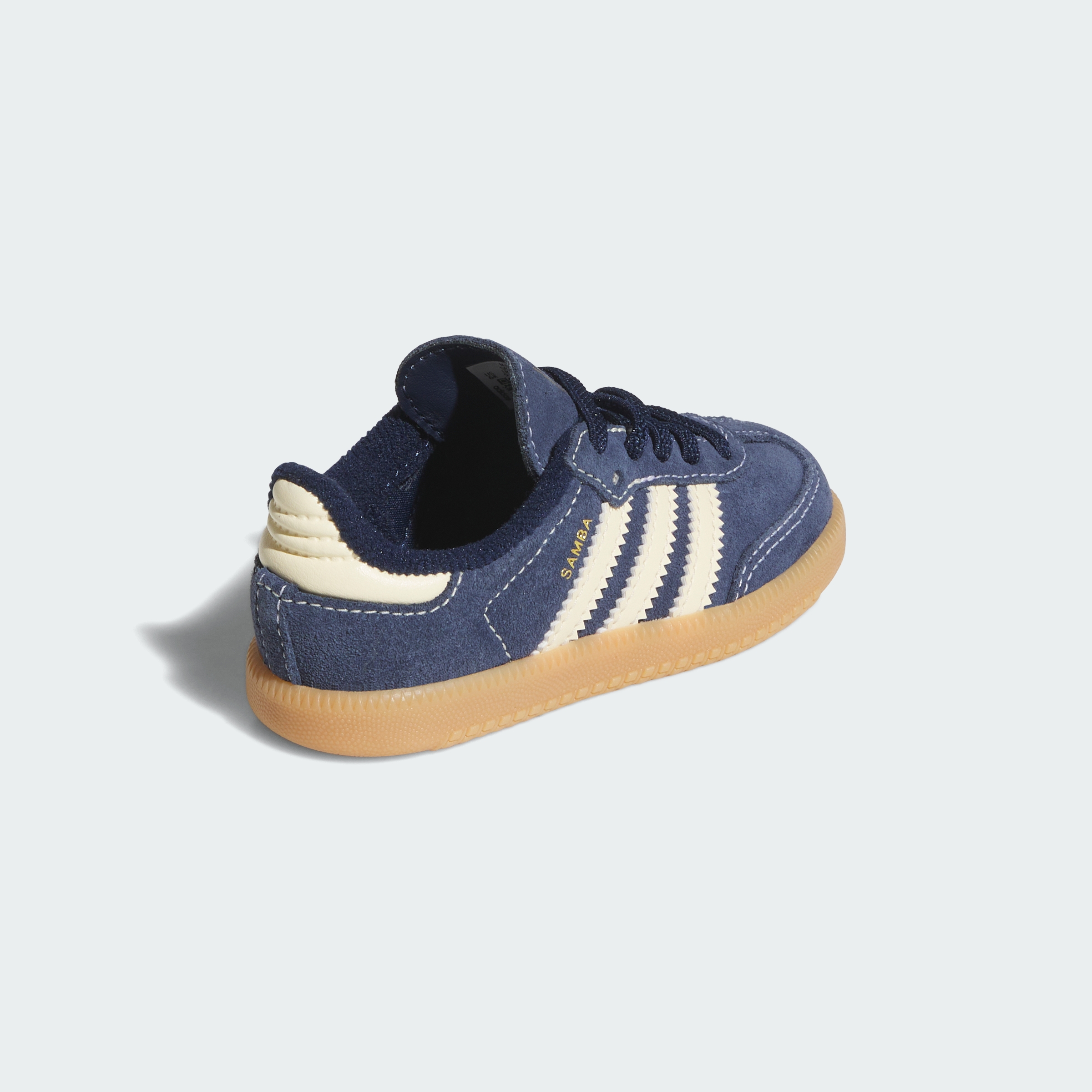 adidas SAMBA OG ELASTIC LACE SHOES - Night Indigo / Warm Vanilla / Gum - View 6