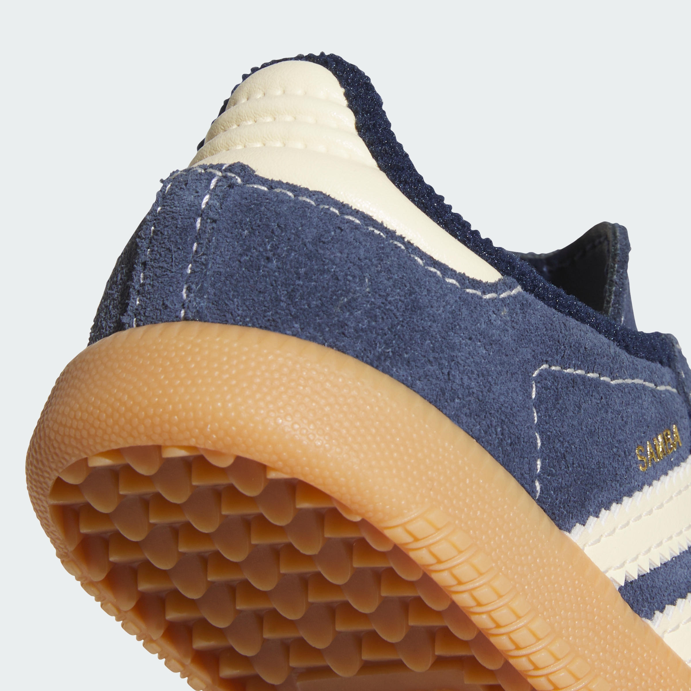 adidas SAMBA OG ELASTIC LACE SHOES - Night Indigo / Warm Vanilla / Gum - View 9