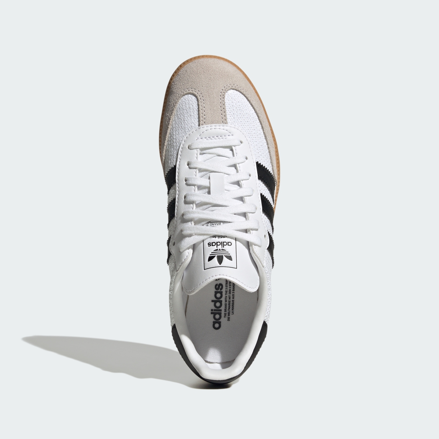 adidas SAMBA OG J - Cloud White / Core Black / Grey One - View 2