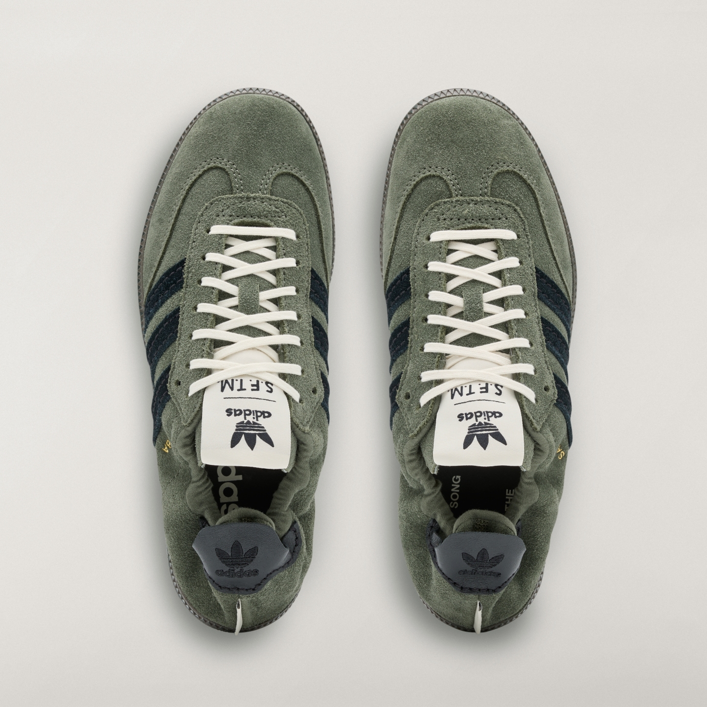 adidas SAMBA OG SFTM Shoes - Base Green / Core Black / Gold Metallic - View 2