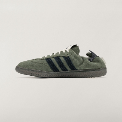 adidas SAMBA OG SFTM Shoes - Base Green / Core Black / Gold Metallic - View 7