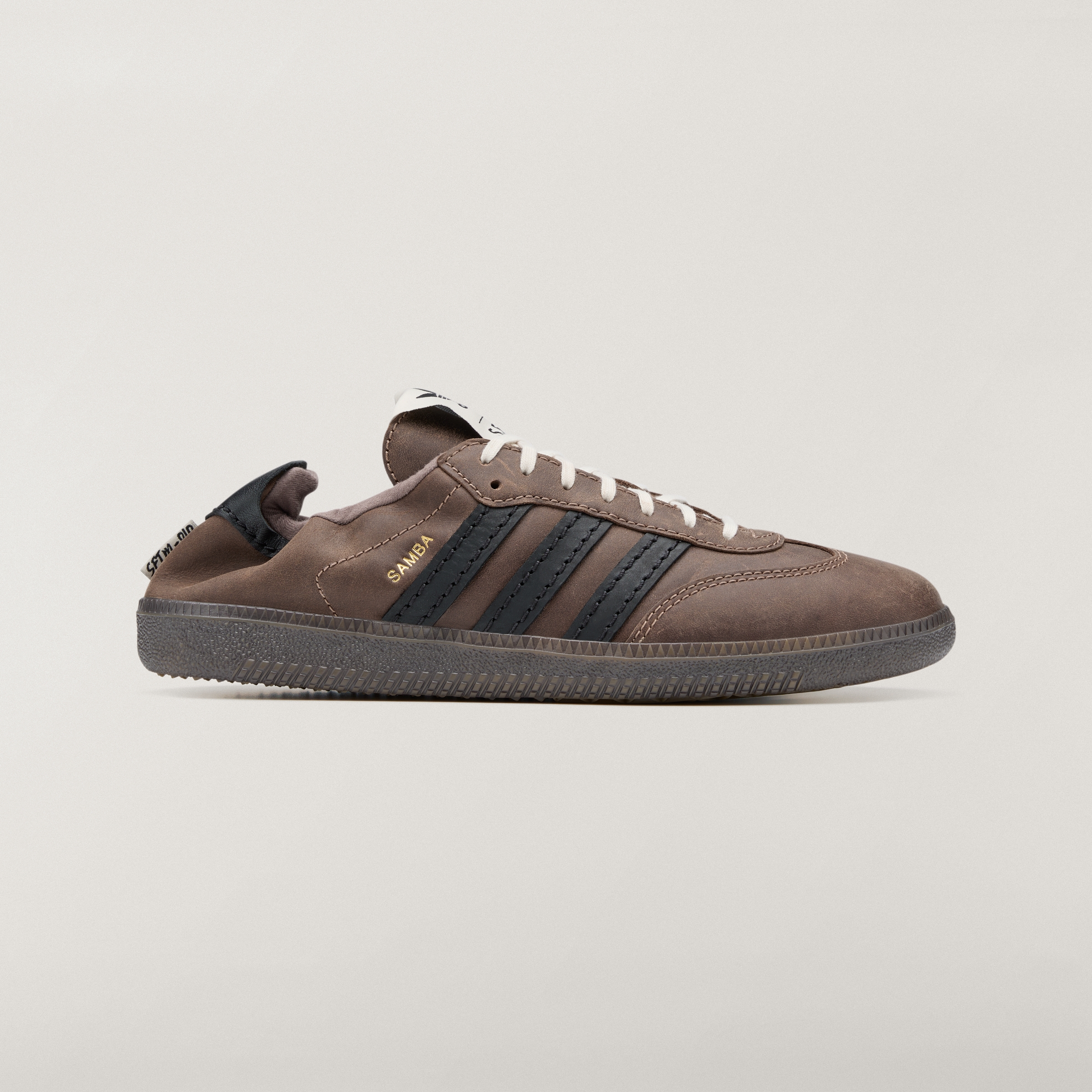 adidas SAMBA OG SFTM Shoes - Supplier Colour / Core Black / Gold Metallic - View 3