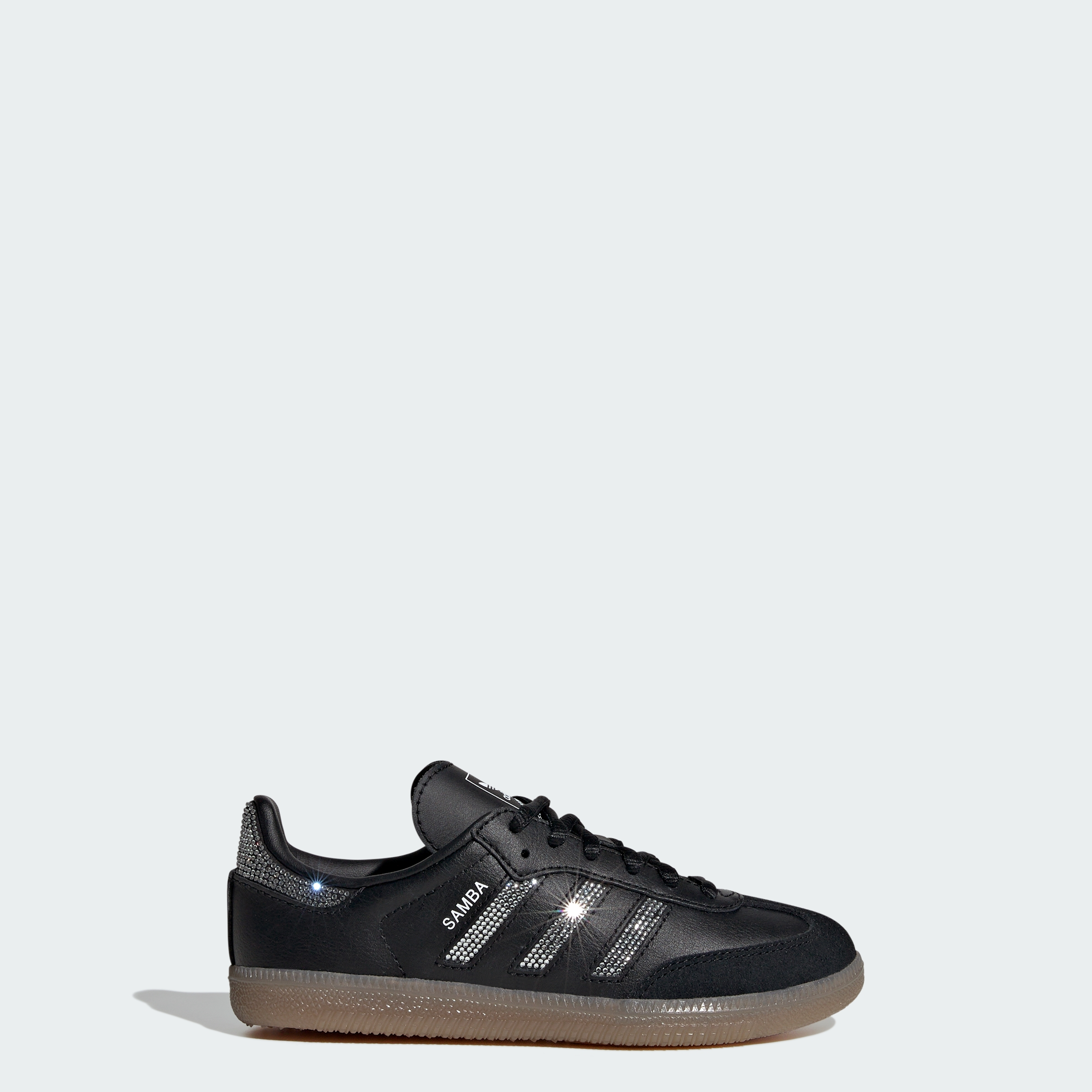 adidas SAMBA OG SHOES - Core Black / Core Black / Silver Metallic - View 1
