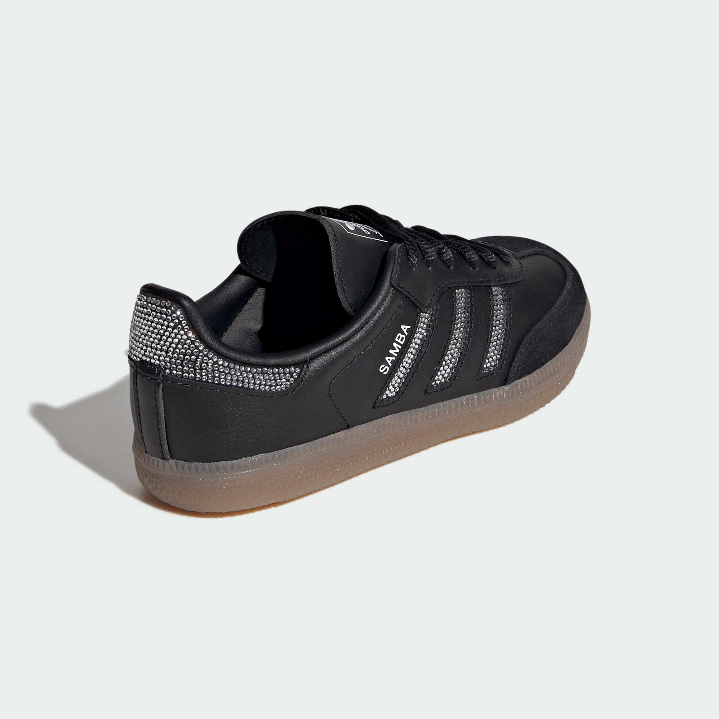 adidas SAMBA OG SHOES - Core Black / Core Black / Silver Metallic - View 6