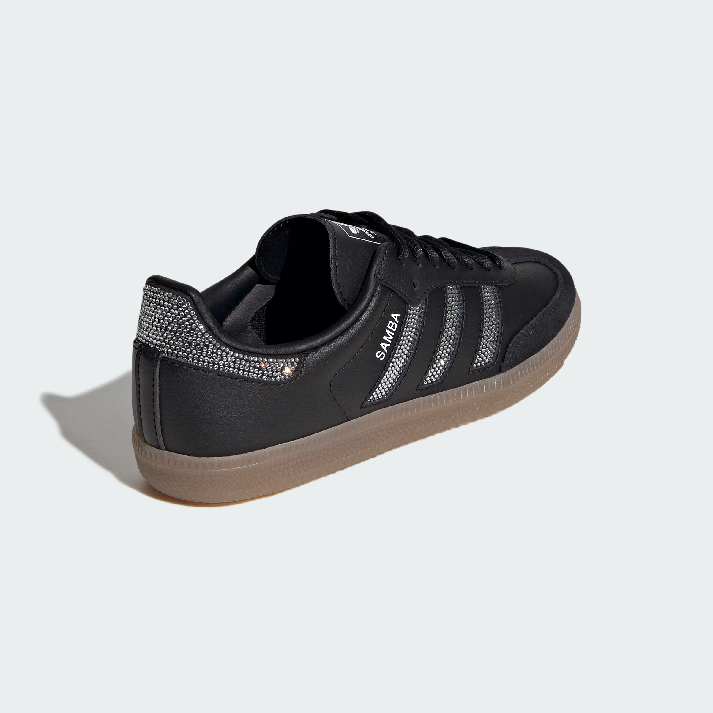 adidas SAMBA OG SHOES - Core Black / Core Black / Silver Metallic - View 6