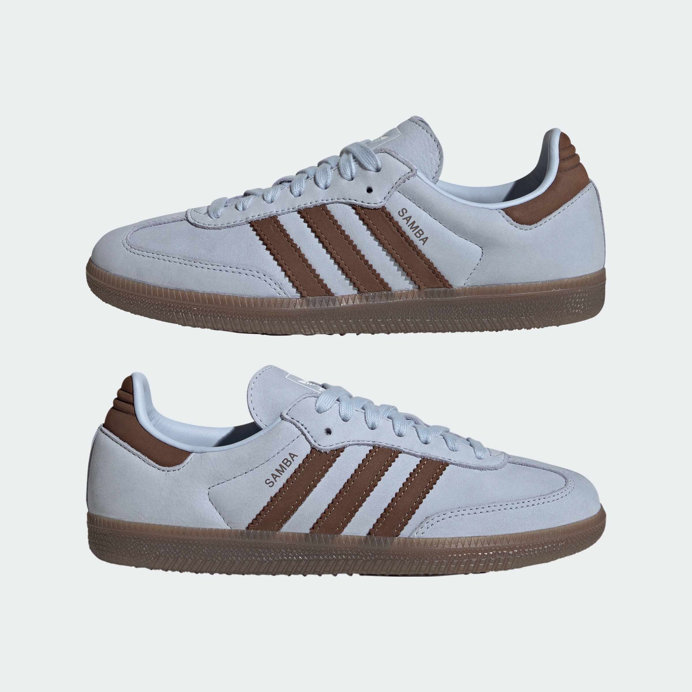 adidas SAMBA OG SHOES - Crystal Sky / Earth Strata / Cloud White - View 8