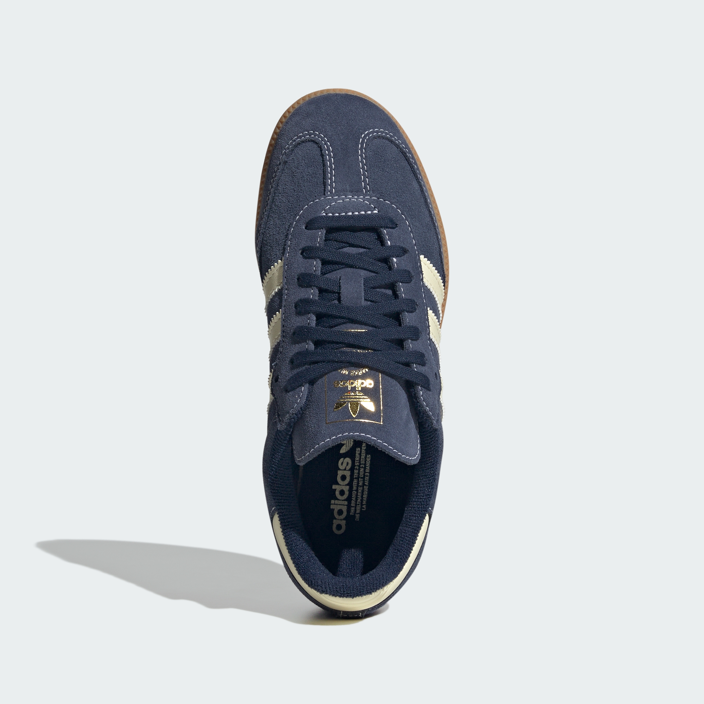 adidas SAMBA OG SHOES - Night Indigo / Warm Vanilla / Gum - View 4