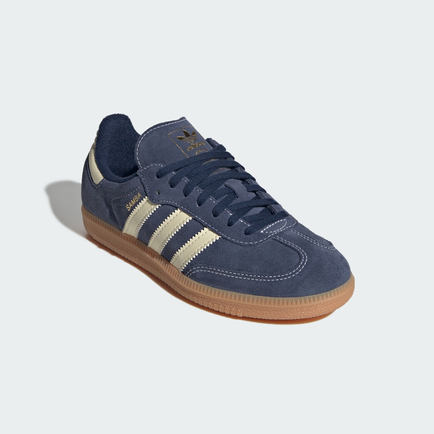 adidas SAMBA OG SHOES - Night Indigo / Warm Vanilla / Gum - View 6
