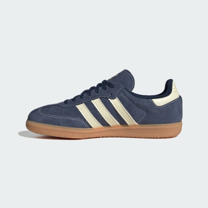 adidas SAMBA OG SHOES - Night Indigo / Warm Vanilla / Gum - View 8