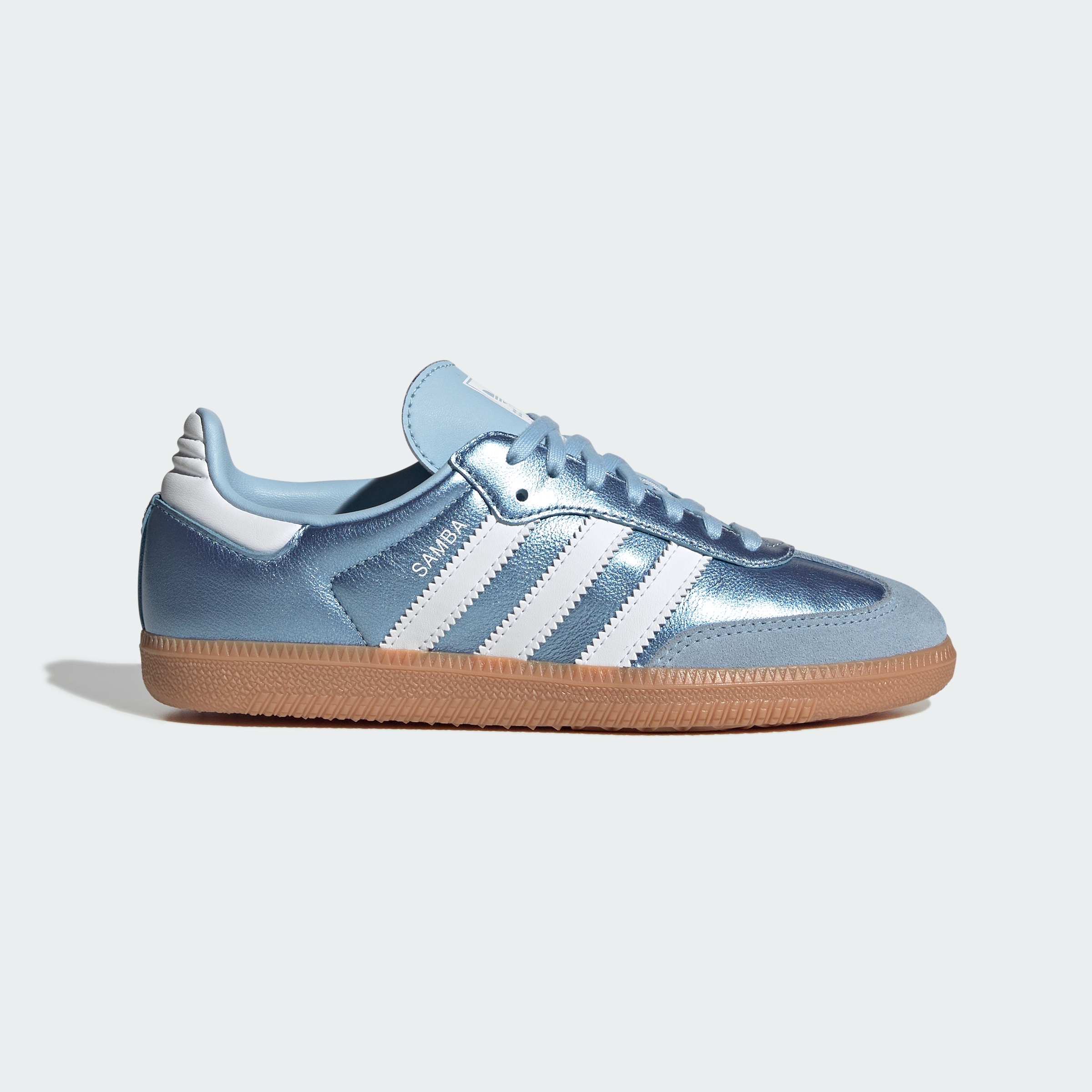 adidas SAMBA OG SHOES - Clear Sky / Cloud White / Gum - View 3