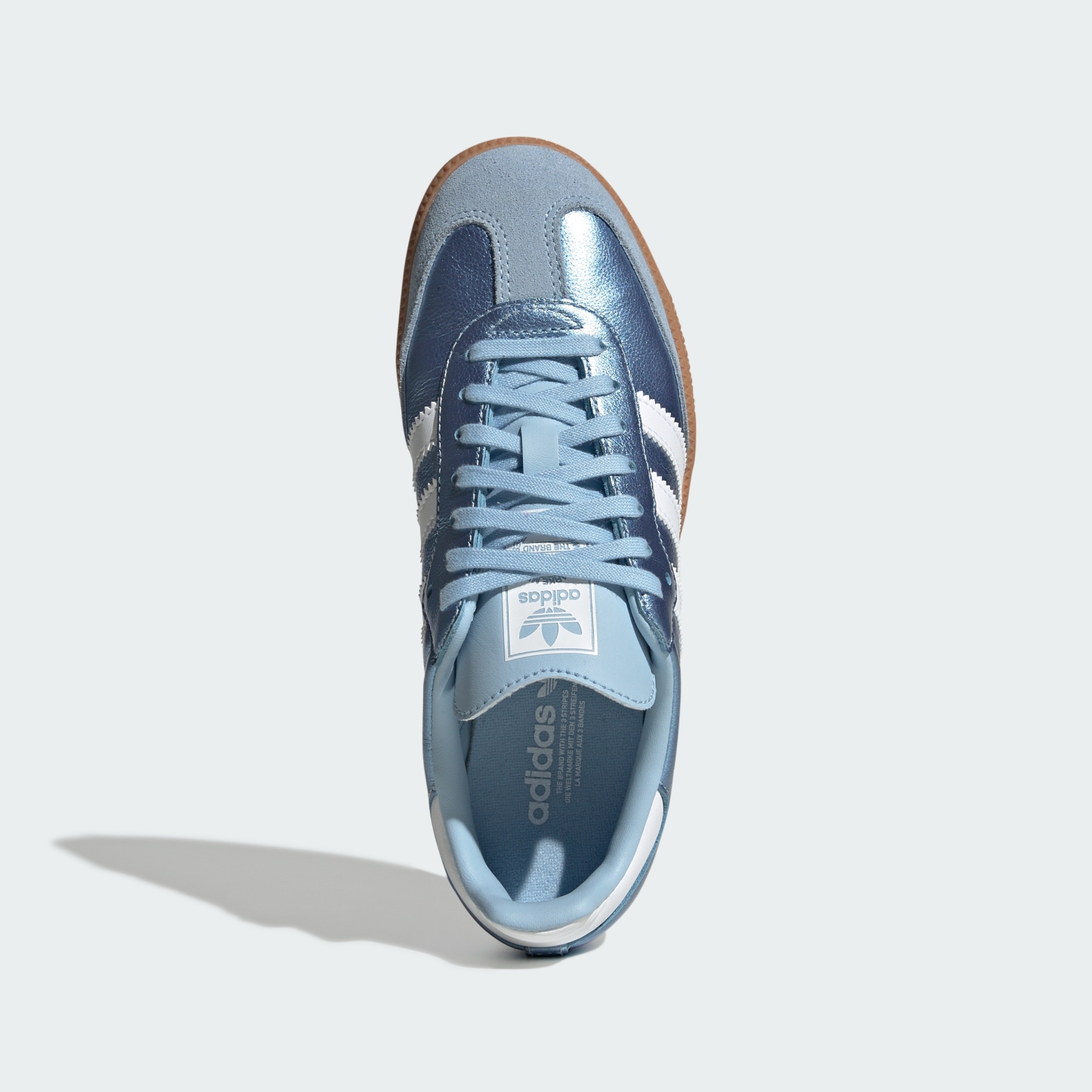 adidas SAMBA OG SHOES - Clear Sky / Cloud White / Gum - View 2