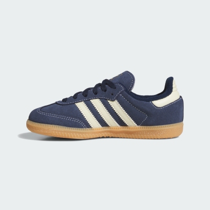 adidas SAMBA OG SHOES - Night Indigo / Warm Vanilla / Gum - View 7