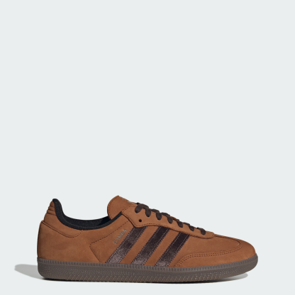adidas SAMBA OG SHOES - Dusky Bronze / Aurora Coffee / Gum - View 1