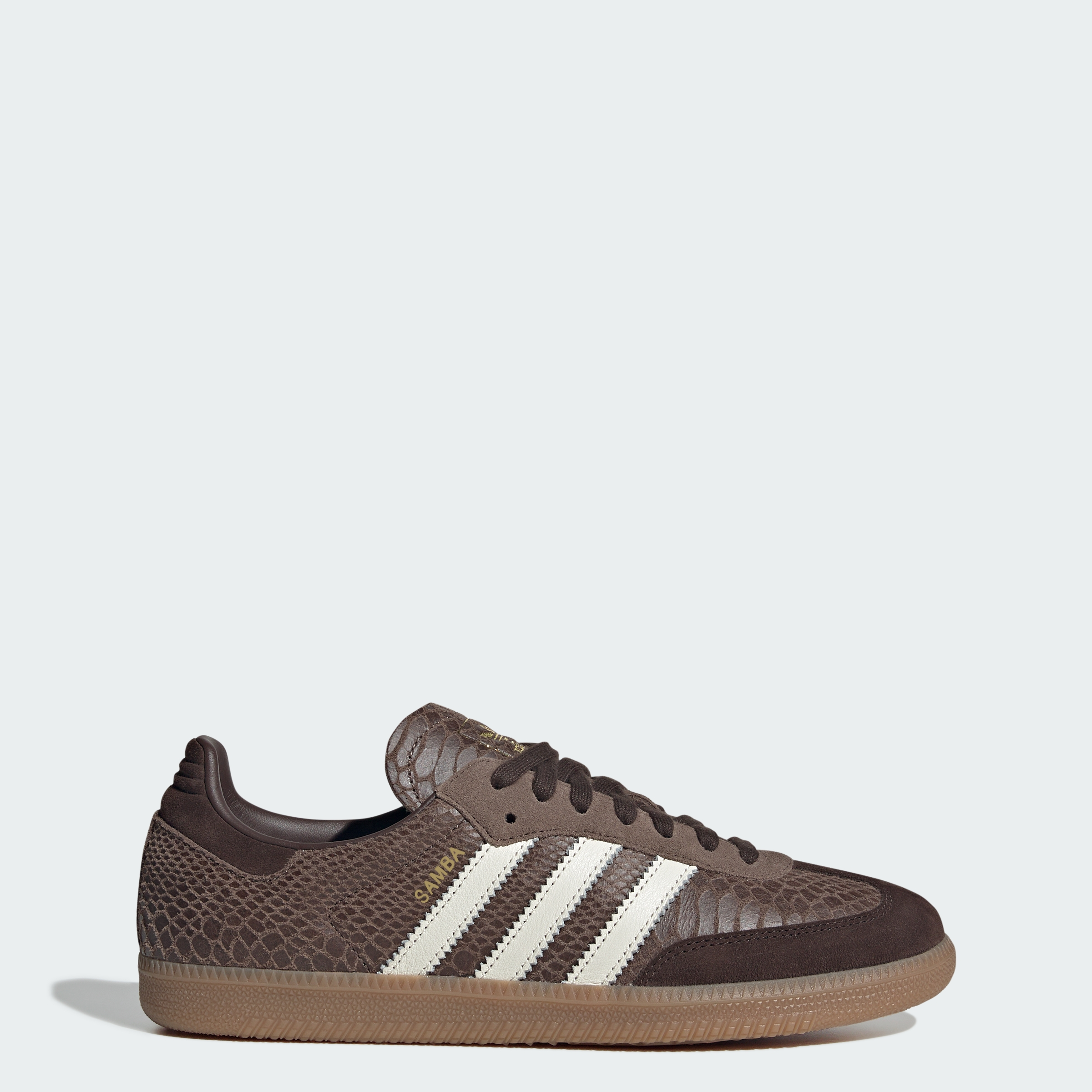 adidas SAMBA OG SHOES - Earth Strata / Off White / Gum - View 1