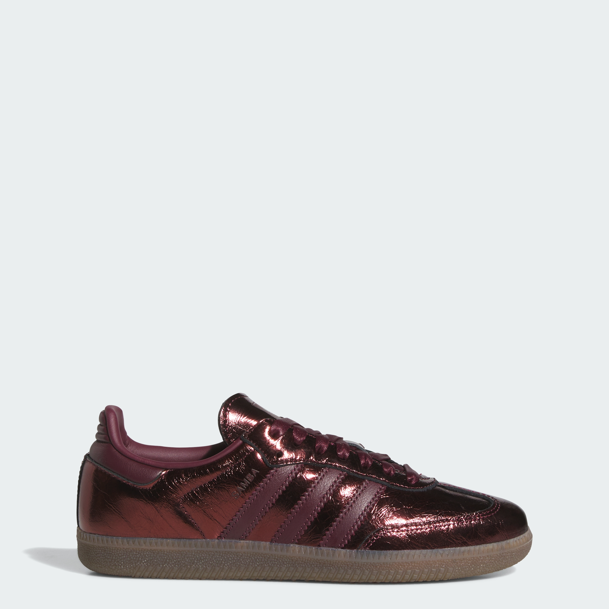 adidas SAMBA OG SHOES - Maroon / Maroon / Gum - View 1
