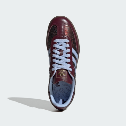 adidas SAMBA OG SHOES - Maroon / Blue Dawn / Gold Metallic - View 2