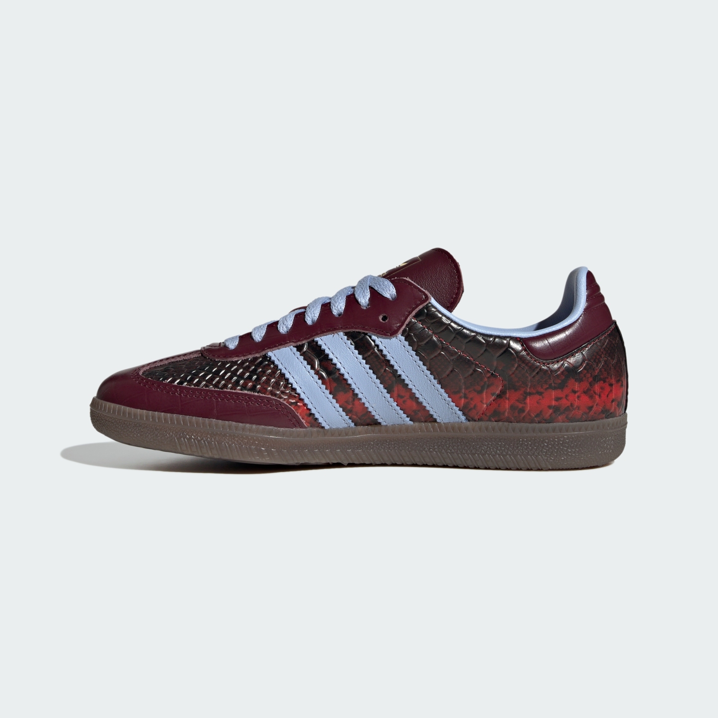 adidas SAMBA OG SHOES - Maroon / Blue Dawn / Gold Metallic - View 7