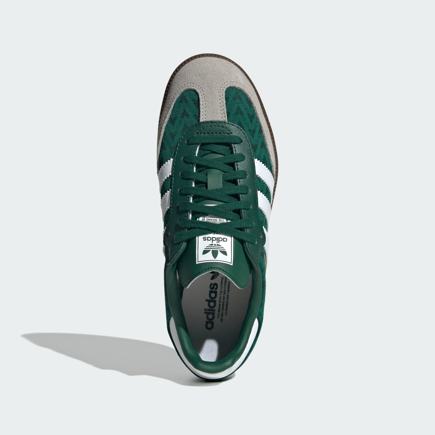 adidas SAMBA OG SHOES - Collegiate Green / Cloud White / Gum - View 2