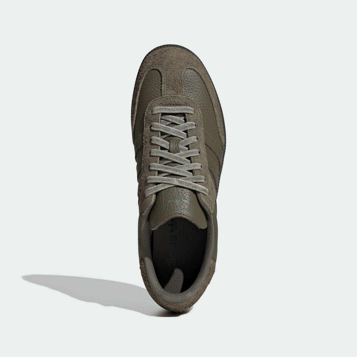 adidas SAMBA OG SHOES - Olive Strata / Olive Strata / Shadow Olive - View 2