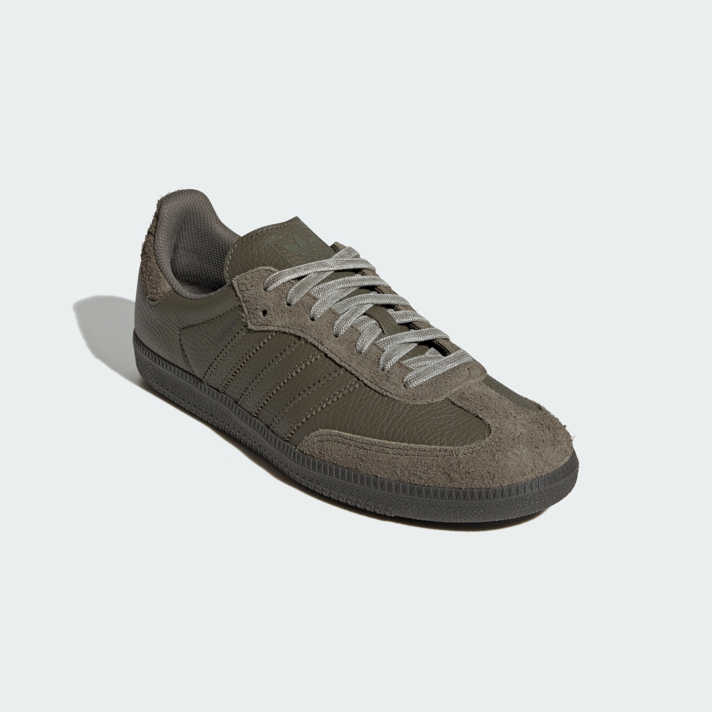 adidas SAMBA OG SHOES - Olive Strata / Olive Strata / Shadow Olive - View 5