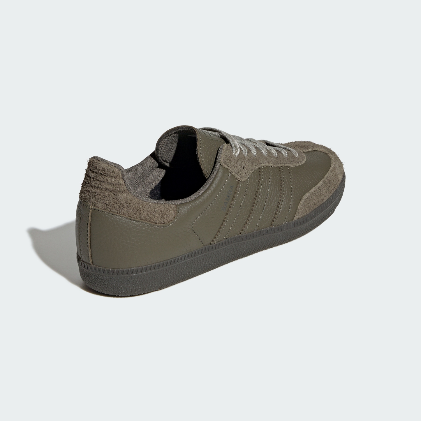 adidas SAMBA OG SHOES - Olive Strata / Olive Strata / Shadow Olive - View 6