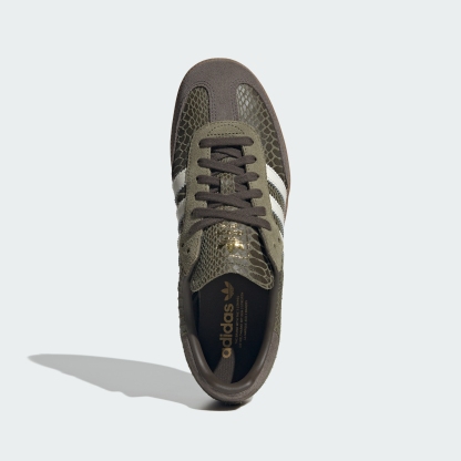 adidas SAMBA OG SHOES - Focus Olive / Off White / Gum - View 2