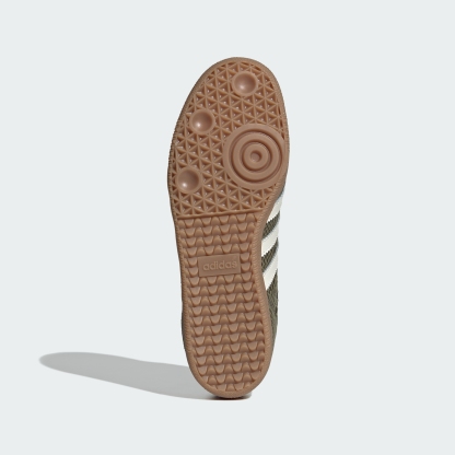 adidas SAMBA OG SHOES - Focus Olive / Off White / Gum - View 4