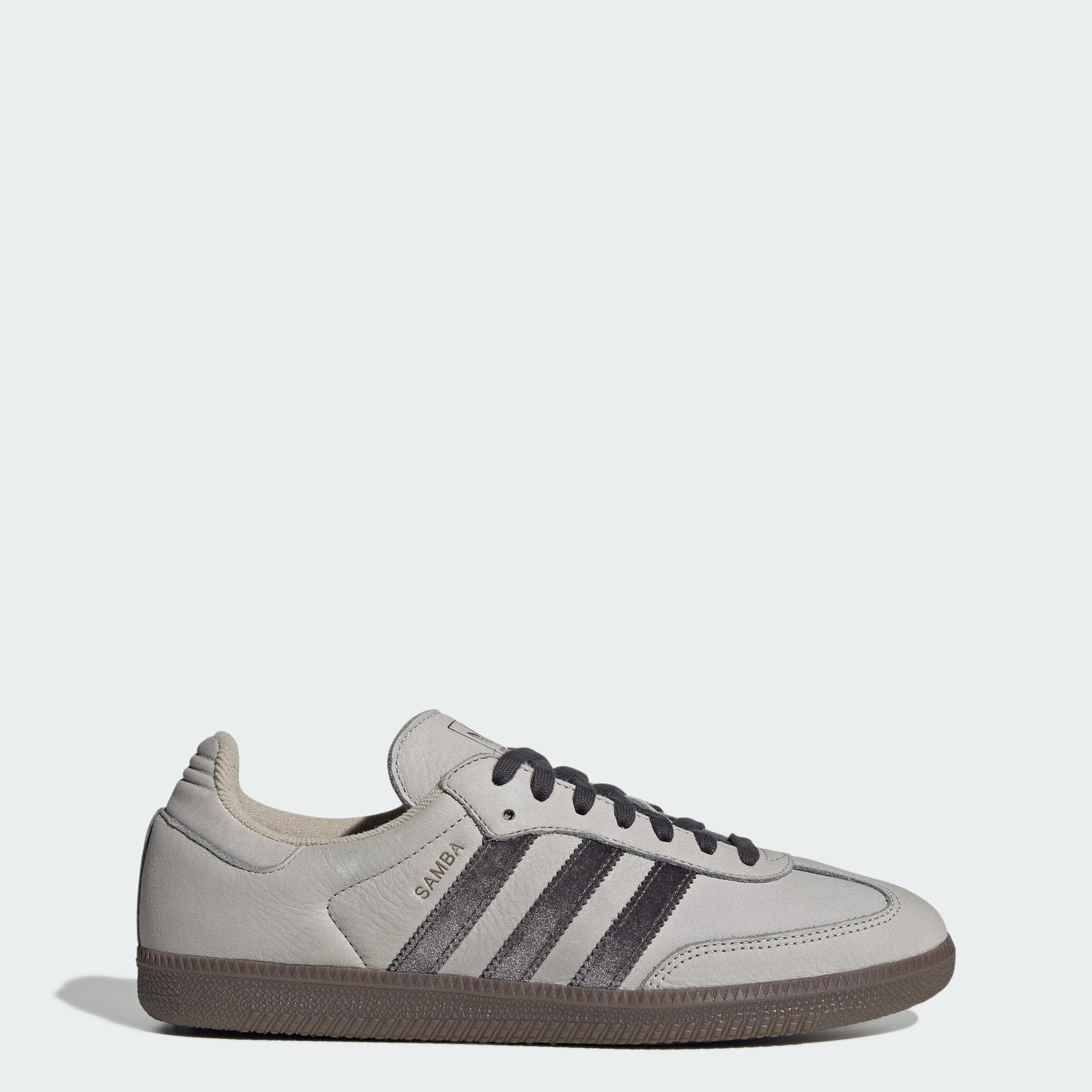 adidas SAMBA OG SHOES - Grey Two / Utility Black / Gum - View 1