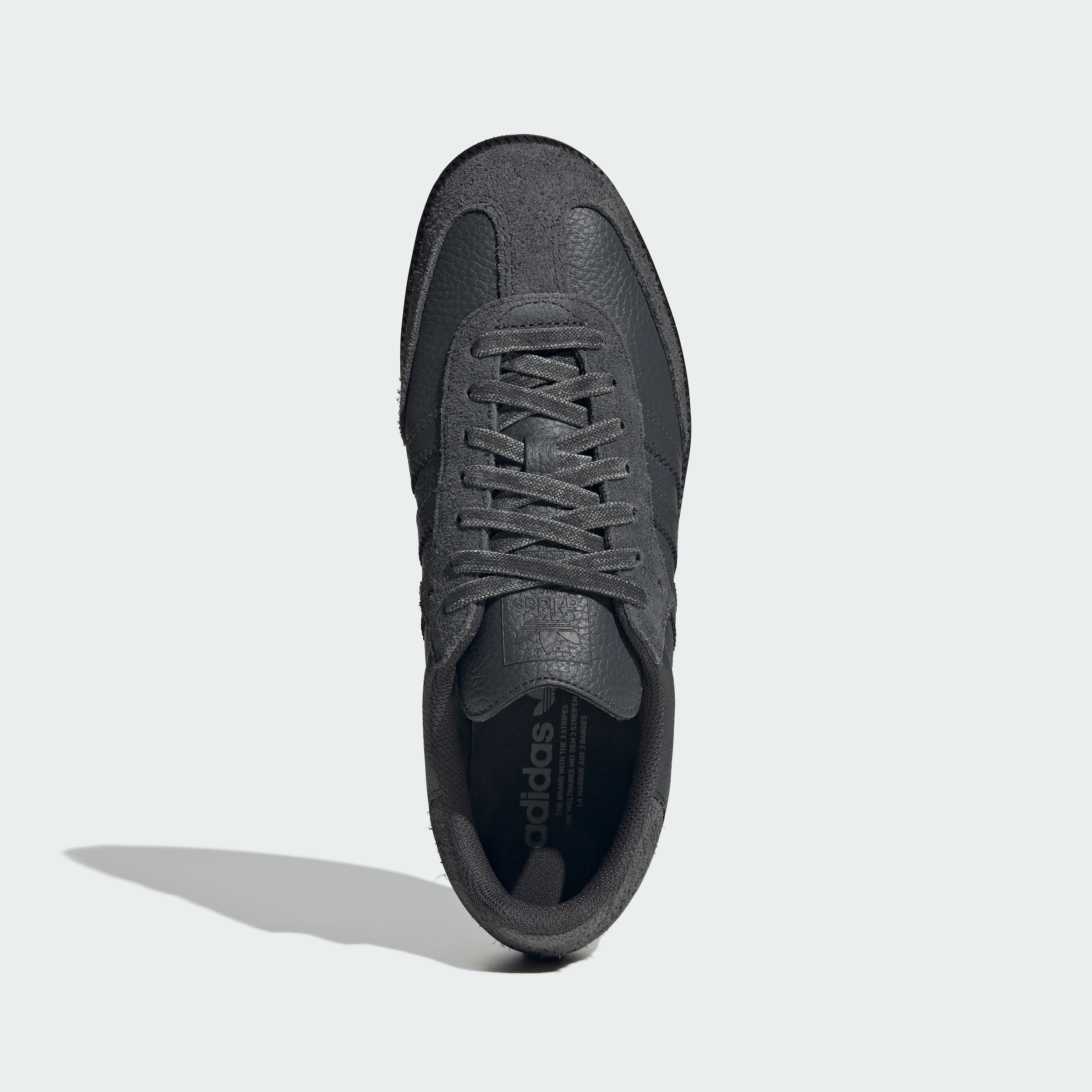 adidas SAMBA OG SHOES - Carbon / Carbon / Core Black - View 2