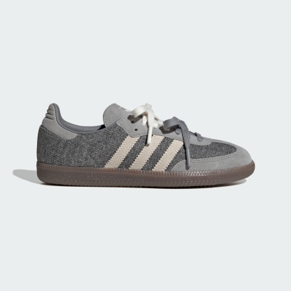 adidas SAMBA OG SHOES - Grey Three / Off White / Gum - View 3