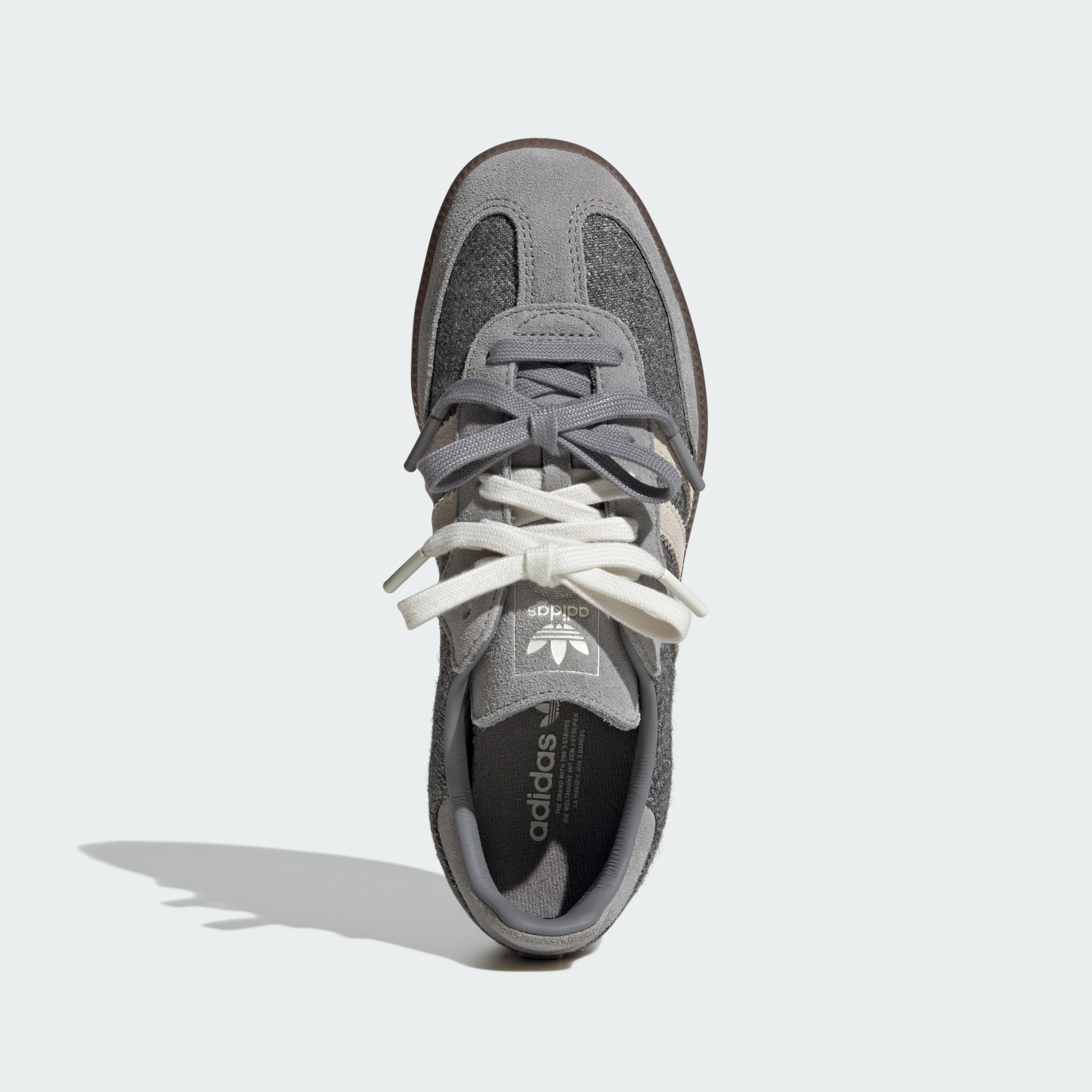 adidas SAMBA OG SHOES - Grey Three / Off White / Gum - View 4