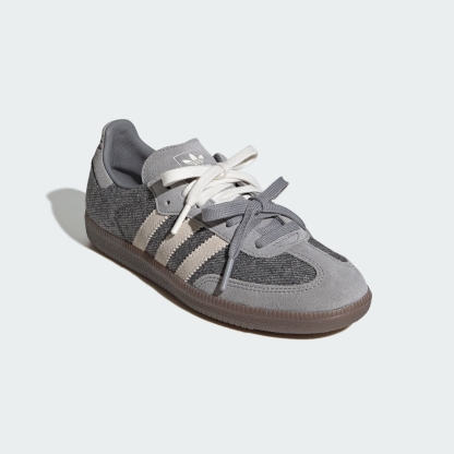 adidas SAMBA OG SHOES - Grey Three / Off White / Gum - View 6