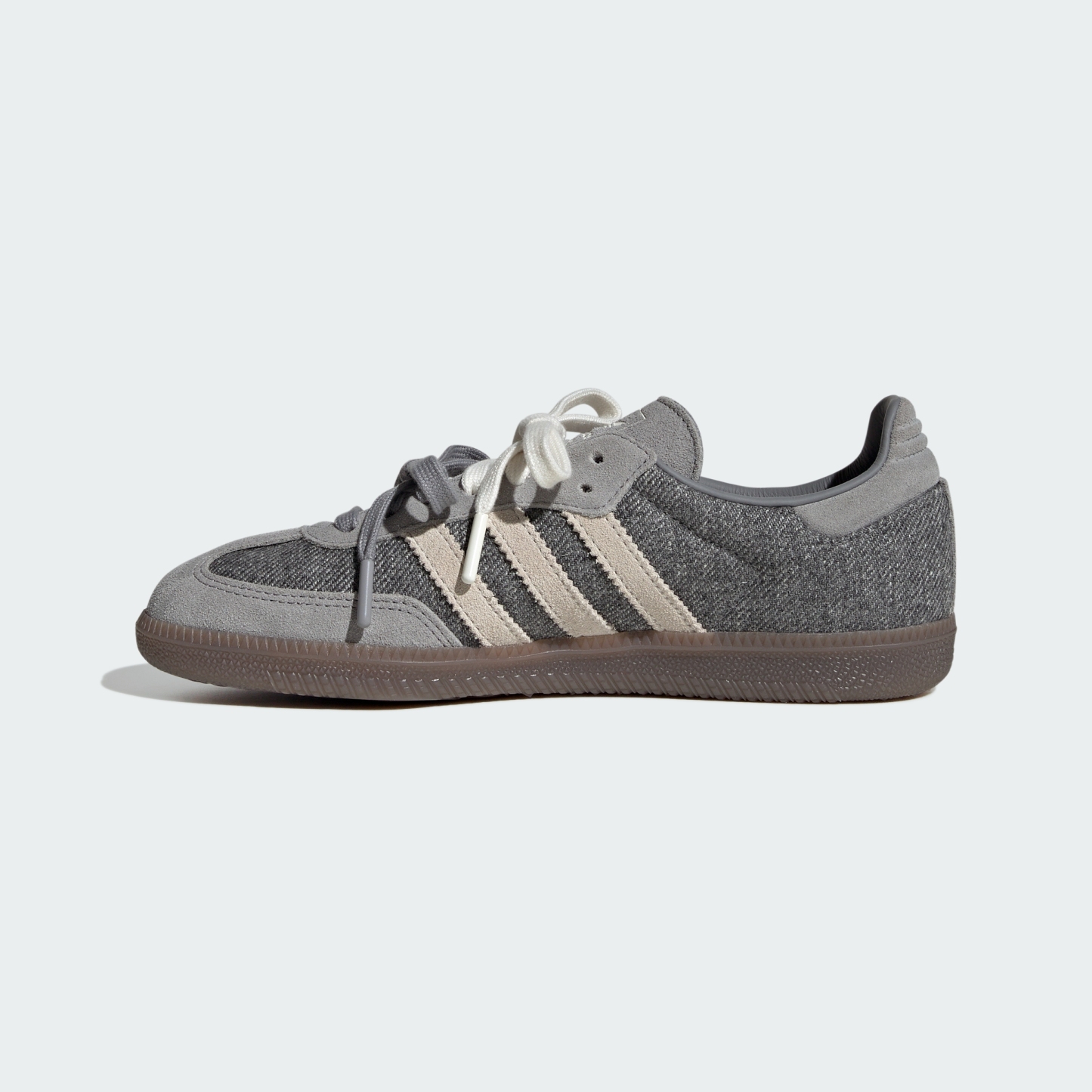 adidas SAMBA OG SHOES - Grey Three / Off White / Gum - View 8