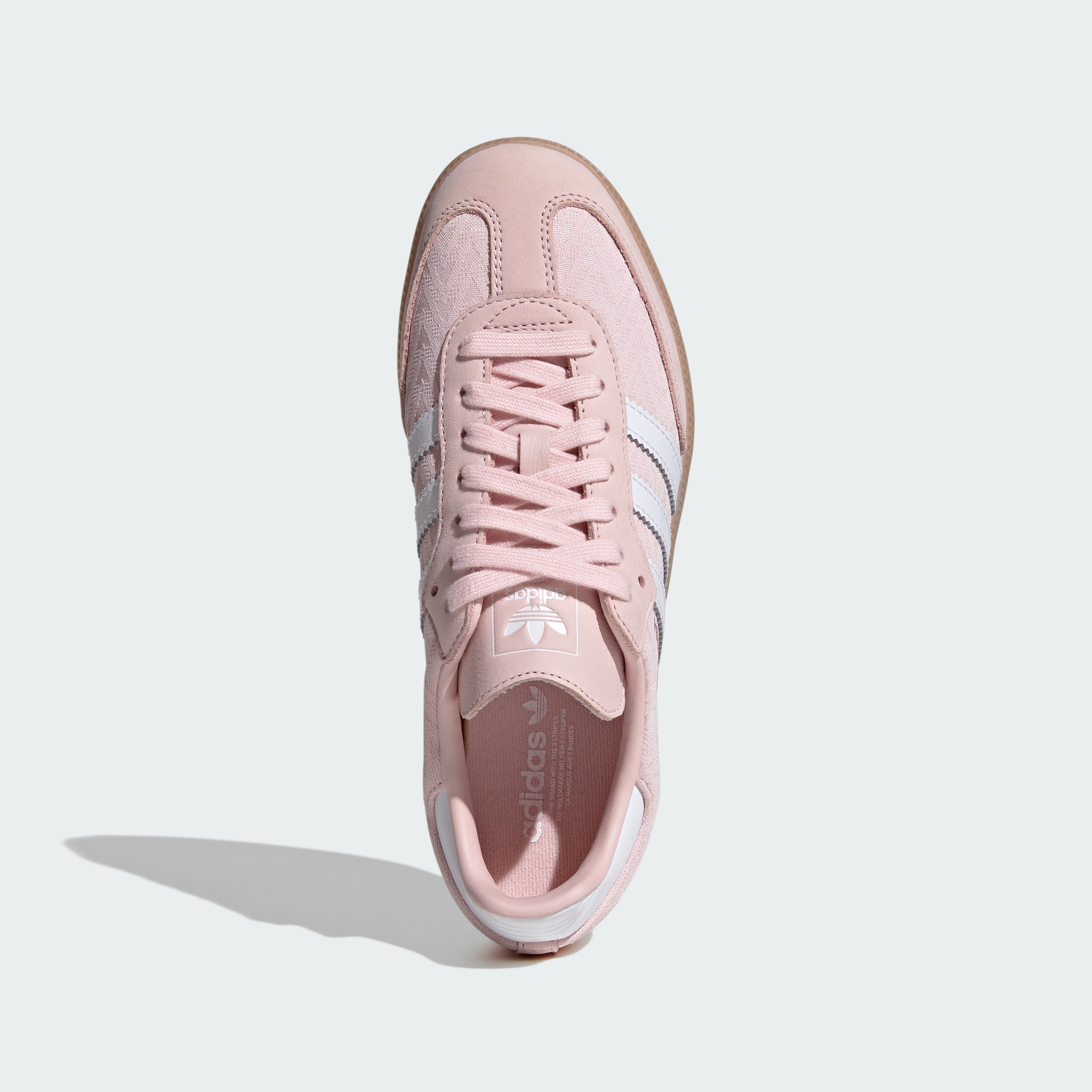 adidas SAMBA OG SHOES - Sandy Pink / Cloud White / Gold Metallic - View 2