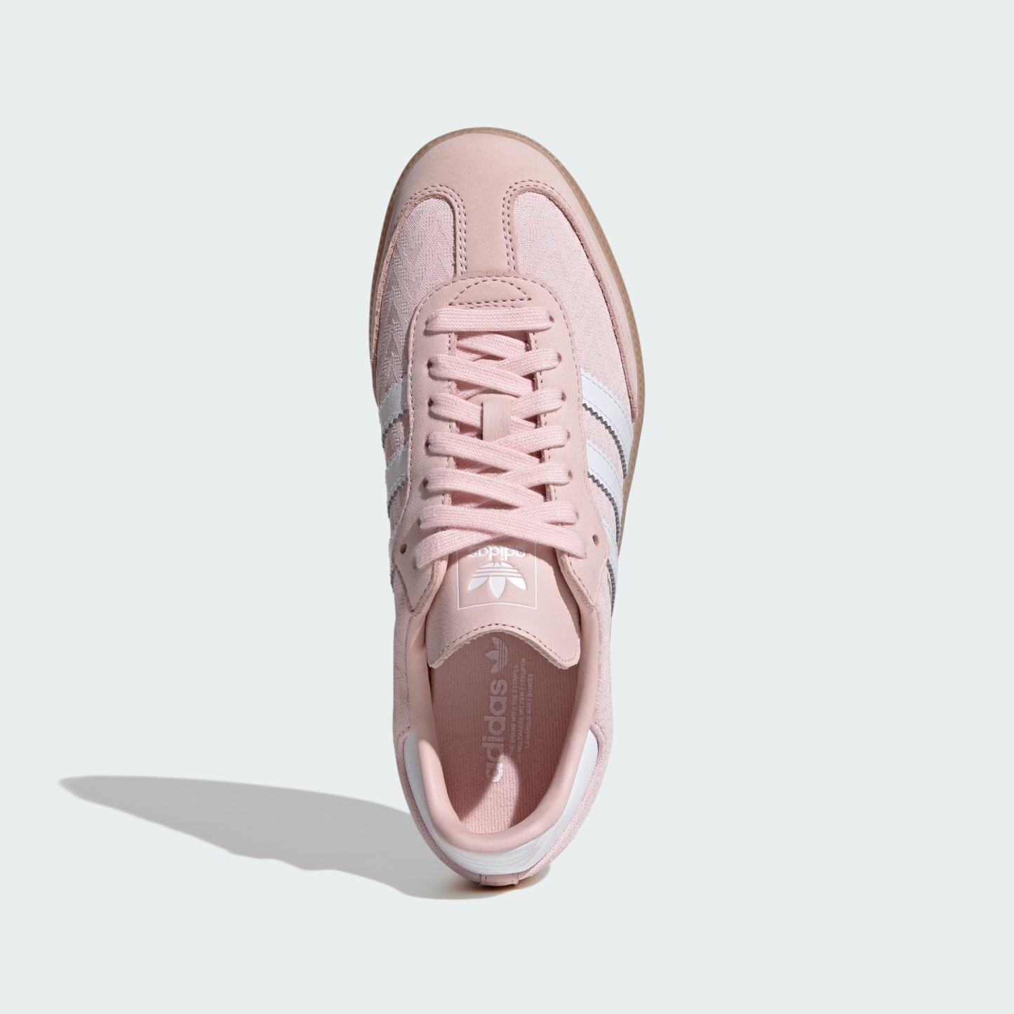 adidas SAMBA OG SHOES - Sandy Pink / Cloud White / Gold Metallic - View 2