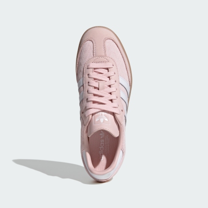 adidas SAMBA OG SHOES - Sandy Pink / Cloud White / Gold Metallic - View 2